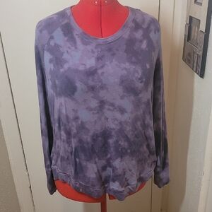 Athleta Purple Tie-Dye Sweatshirt